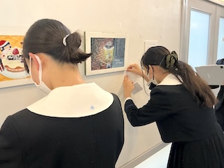 2025年　クリスマスカードデザイン原画展示