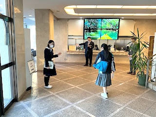 受験生の誘導のお手伝いをしました